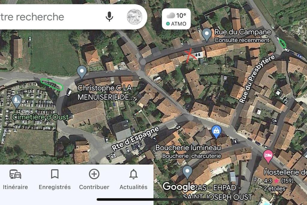 La Petite Ourse Maison De Village A Oust Exterior photo