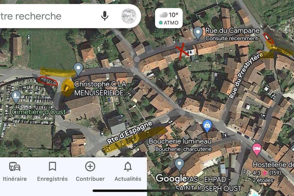 La Petite Ourse Maison De Village A Oust Exterior photo